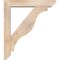 Ekena Millwork Funston Slat Smooth Bracket w/ Offset Brace, Douglas Fir, 5 1/2"W x 28"D x 32"H BKT0604X28X32FST06SDF - alternate 3